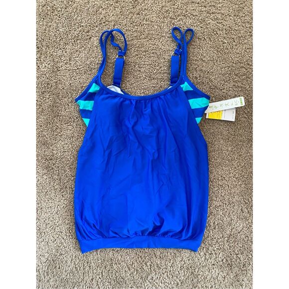 NEXT BY ATHENA BARRE TO BEACH DOUBLE UP TANKINI SWIM TOP, Size 34 B/C, MSRP $78 - Picture 2 of 9